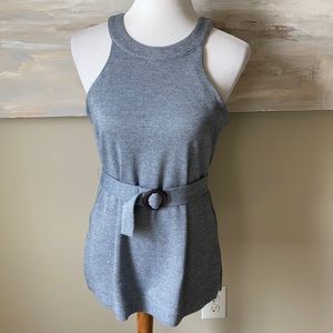 NWT Anthropologie belted woven top